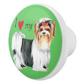 Ich Liebe meine Biewer Terrier Keramikknauf (Rechts)