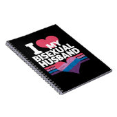 Ich Liebe meine bisexuelle Bi Pride Bisexual Flag Notizblock (Rechte Seite)