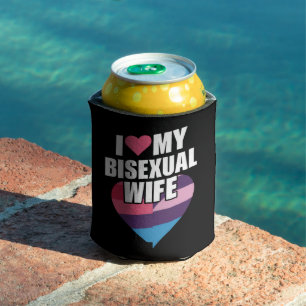 Ich liebe meine bisexuelle Frau Bi Stolz Bisexuell Dosenkühler