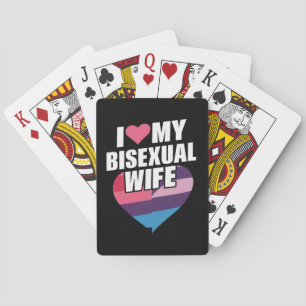 Ich liebe meine bisexuelle Frau Bi Stolz Bisexuell Spielkarten
