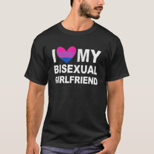 Ich liebe meine bisexuelle Freundin LGBT Stolz LGB T-Shirt