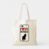 Ich Liebe meine Bombay Cat Tote Tasche (Rückseite)