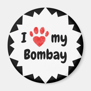 Ich Liebe meine Bombay-Katze Magnet