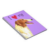 Ich Liebe meine Borzoi Notizblock (Rechte Seite)