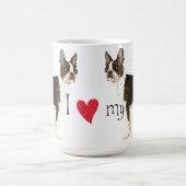 Ich Liebe meine Boston Terrier Kaffeetasse (Mittel)