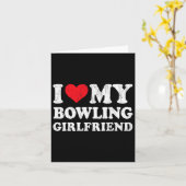 Ich Liebe meine Bowling Girlfriend Funny Boyfriend Karte (Gelbe Blume)