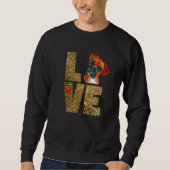 Ich Liebe meine Boxer-Hunde-Rasse Sweatshirt (Vorderseite)
