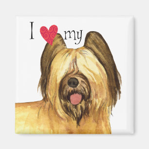 Ich Liebe meine Briard Magnet