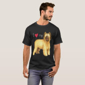 Ich Liebe meine Briard T-Shirt (Vorne ganz)