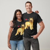 Ich Liebe meine Briard T-Shirt (Unisex)