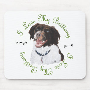Ich liebe meine Brittany Mousepad
