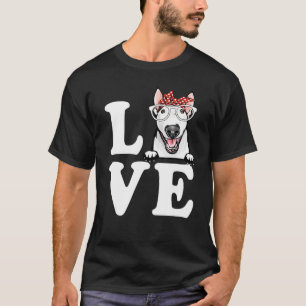 Ich Liebe meine Bull Terrier Bandana Sonnenbrille T-Shirt