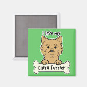 Ich Liebe meine Cairn Terrier Magnet (Vorderseite/Rückseite)