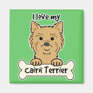Ich Liebe meine Cairn Terrier Magnet