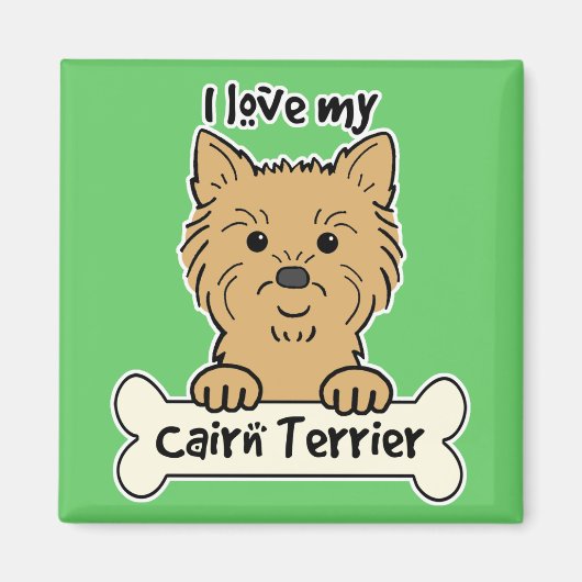 Ich Liebe meine Cairn Terrier Magnet (Vorne)