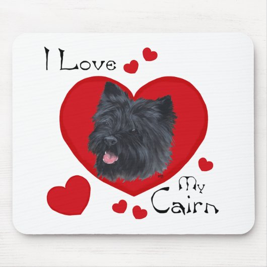 Ich Liebe meine Cairn Terrier Mousepad (Vorne)