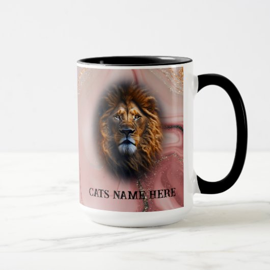 Ich Liebe meine Cat Custom Text Personalisiert Kaf Tasse (Rechts)