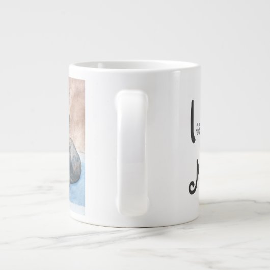 Ich Liebe meine Cat Jumbo Tasse (Rückseite)