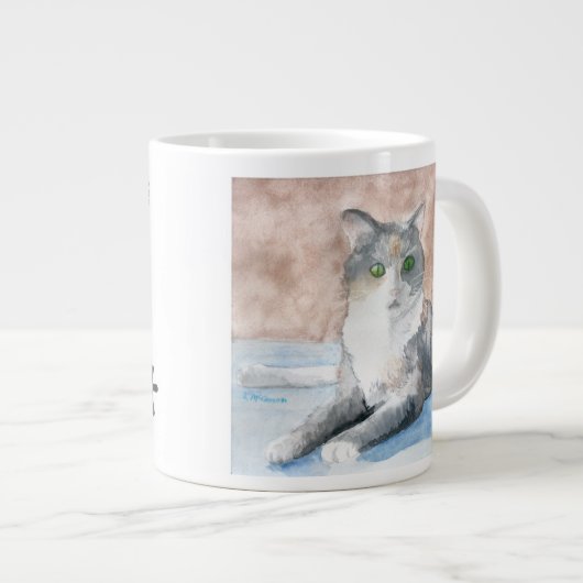 Ich Liebe meine Cat Jumbo Tasse (Vorderseite Rechts)