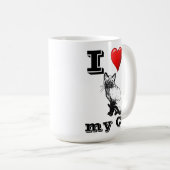 Ich Liebe meine Cat-Tasse Kaffeetasse (VorderseiteRechts)