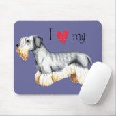 Ich Liebe meine Cesky Terrier Mousepad (Mit Mouse)