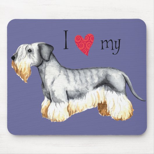 Ich Liebe meine Cesky Terrier Mousepad (Vorne)