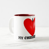 Ich Liebe meine Cheesecake Tasse (Vorderseite Links)