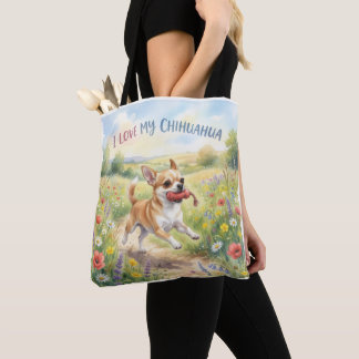 Ich liebe meine Chihuahua-Tragetasche Tasche