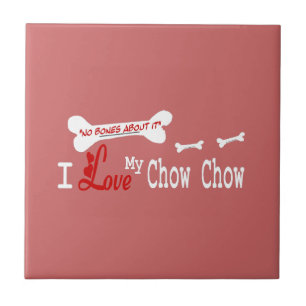 Ich Liebe meine Chow Chow Fliese