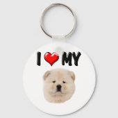 Ich Liebe meine Chow Chow Schlüsselanhänger (Vorderseite)
