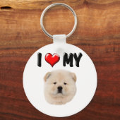 Ich Liebe meine Chow Chow Schlüsselanhänger (Vorderseite)