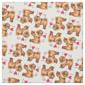 Ich Liebe meine Chow Chow Stoff (Muster)