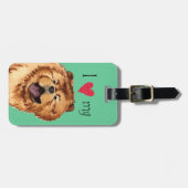 Ich Liebe meine Chow Gepäckanhänger (Vorderseite horizontal)