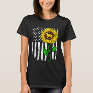 Ich Liebe meine Cocker Spanisch American Flag und T-Shirt