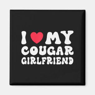 Ich liebe meine Cougar-Freundin Herz Freundin Lust Magnet
