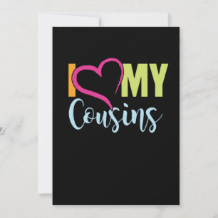 Ich Liebe meine Cousins Bruder Schwester Tante Onk Einladung