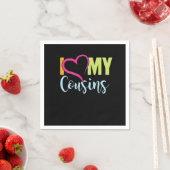 Ich Liebe meine Cousins Bruder Schwester Tante Onk Serviette (Beispiel)