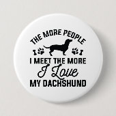 Ich Liebe meine Dackel Button (Vorderseite)