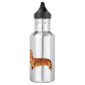 Ich Liebe meine Dackel Edelstahlflasche (Rechts)