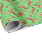 Ich Liebe meine Dackel Geschenkpapier (Rolleneckpunkt)