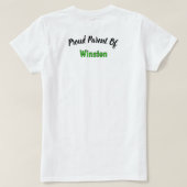 Ich Liebe Meine Dackel: Grün und Schwarz T-Shirt (Design Rückseite)