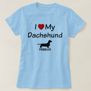 Ich Liebe meine Dackel Hund T-Shirt