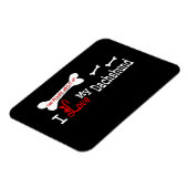 Ich Liebe meine Dackel Magnet (Linke Seite)