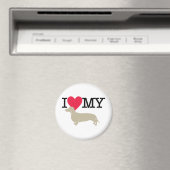 Ich Liebe meine Dackel! Magnet (In Situ (Geschirrspüler))