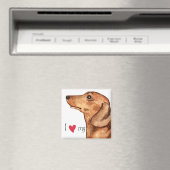 Ich Liebe meine Dackel Magnet (In Situ (Geschirrspüler))