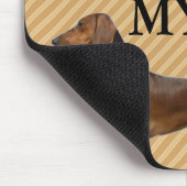 Ich Liebe meine Dackel Rotes Herz Mousepad (Ecke)