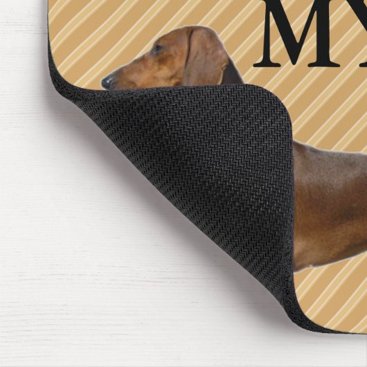 Ich Liebe meine Dackel Rotes Herz Mousepad (Ecke)