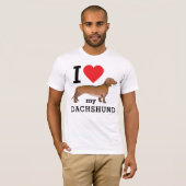 Ich Liebe meine Dackel T-Shirt (Vorne ganz)