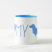 Ich Liebe meine Dackel Tasse (Zentrum)