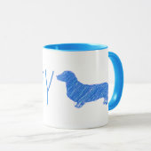 Ich Liebe meine Dackel Tasse (VorderseiteRechts)